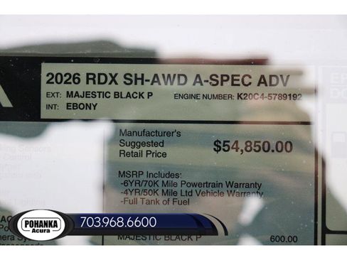 New 2026 Acura RDX A-Spec AWD/4WD image 42