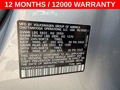 Used 2021 Volkswagen Atlas SE FWD image 29