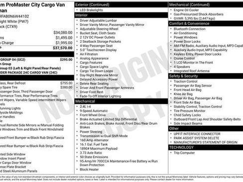 Used 2022 RAM ProMaster City Tradesman w/ Window Group 04 FWD image 7