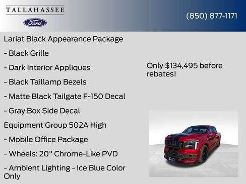 New 2025 Ford F150 Lariat w/ Equipment Group 502A High image 25