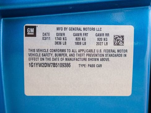 Used 2011 Chevrolet Corvette Grand Sport w/ Preferred Equipment Group image 78