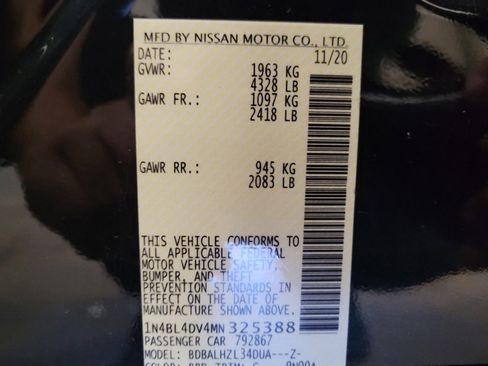 Used 2021 Nissan Altima 2.5 SV FWD image 33