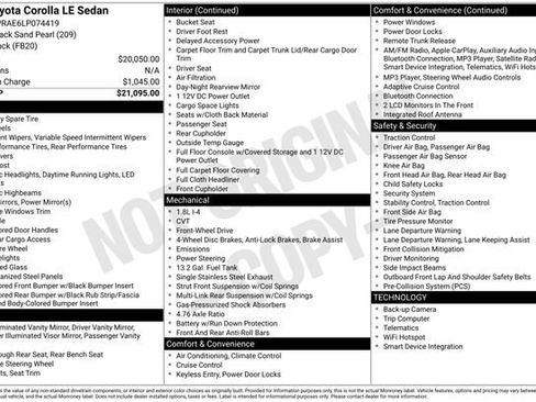 Used 2020 Toyota Corolla LE image 19