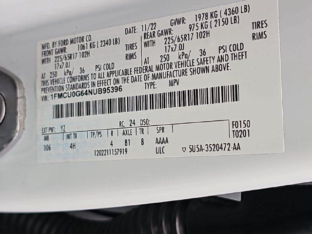 Used 2022 Ford Escape SE w/ Convenience Package FWD image 36