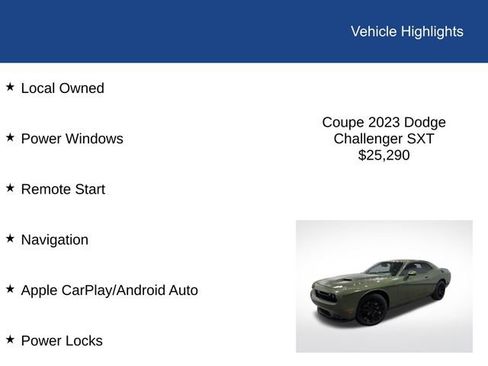 Used 2023 Dodge Challenger SXT RWD image 2