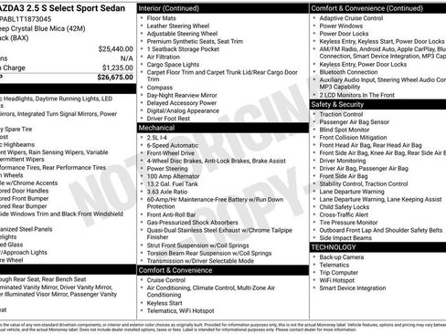 New 2026 MAZDA MAZDA3 s Sport image 5