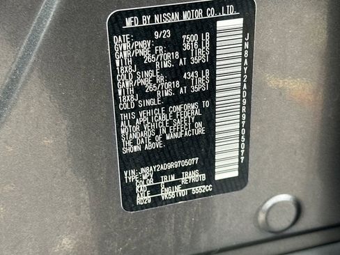 Used 2024 Nissan Armada SV w/ Cargo Package AWD/4WD image 30