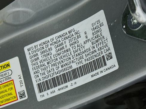 Used 2025 Honda Civic Sport image 12