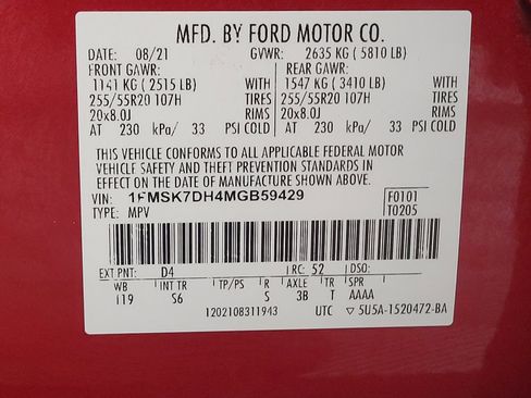 Used 2021 Ford Explorer XLT w/ Equipment Group 202A RWD image 33