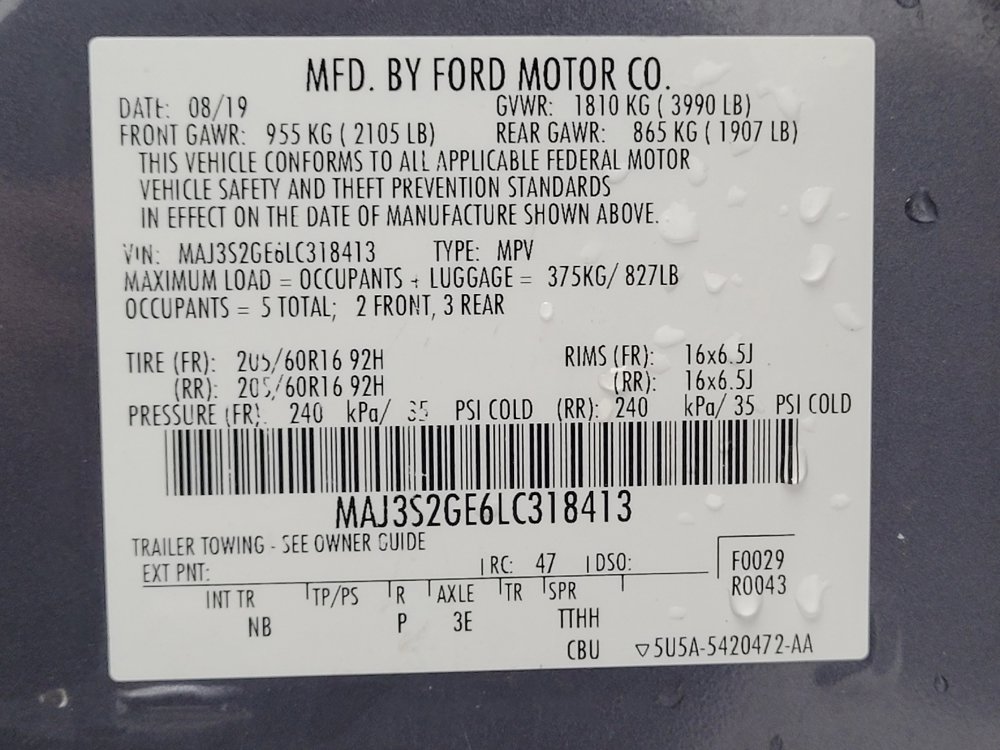 Used 2020 Ford EcoSport SE FWD image 33