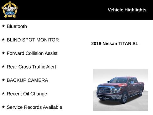Used 2018 Nissan Titan SL w/ Chrome Package image 2