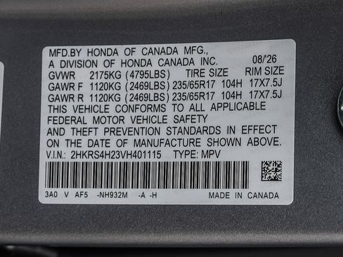 New 2027 Honda CR-V LX image 14