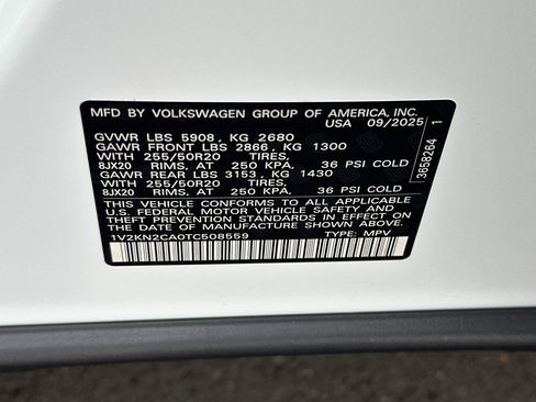 New 2026 Volkswagen Atlas SE image 26