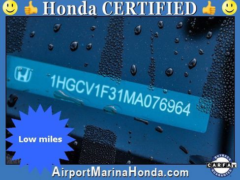 Certified 2021 Honda Accord Sport image 28