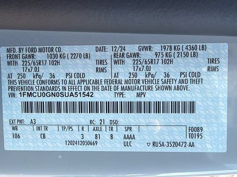 Used 2025 Ford Escape Active FWD image 31