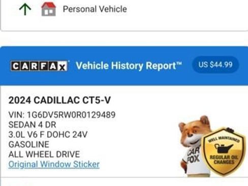 Used 2024 Cadillac CT5 V w/ Cold Weather Package image 4