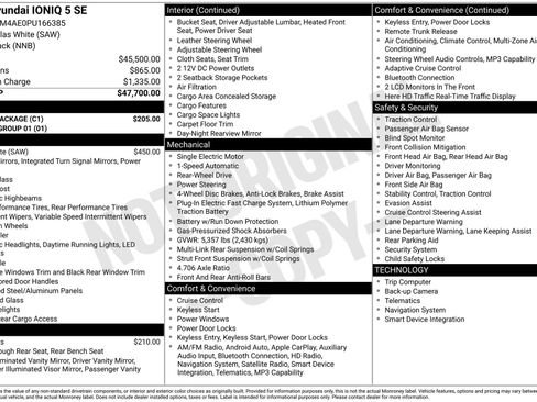 Used 2023 Hyundai Ioniq 5 SE w/ Cargo Package image 1