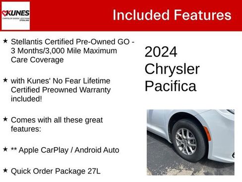 Used 2024 Chrysler Pacifica Touring-L FWD image 4