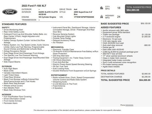 Used 2023 Ford F150 XLT w/ Trailer Tow Package AWD/4WD image 33
