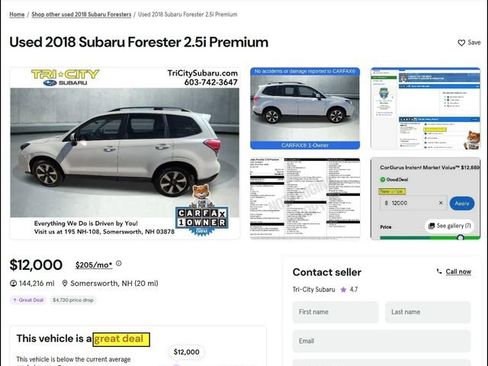 Used 2018 Subaru Forester 2.5i Premium w/ All-Weather Package image 5
