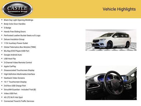 Used 2021 Chrysler Pacifica Touring-L w/ Uconnect Theater Family Group image 20