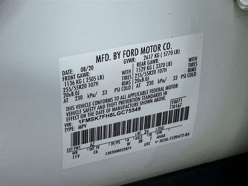 Certified 2020 Ford Explorer Limited w/ Class III Trailer Tow Package image 23