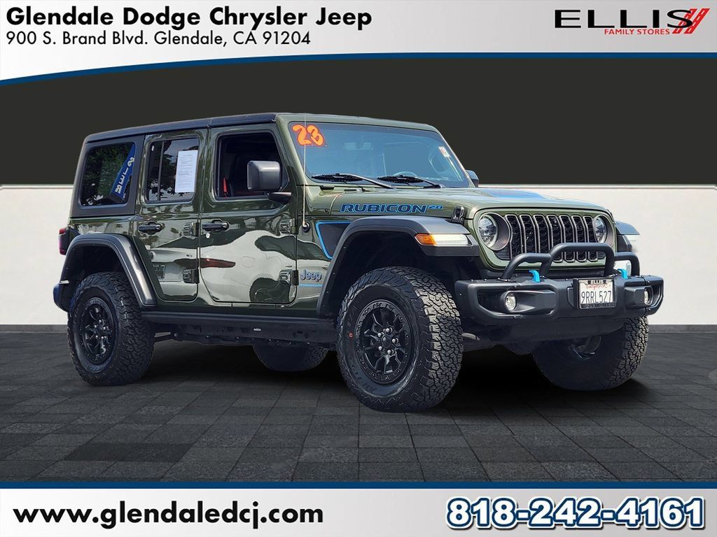 Used 2023 Jeep Wrangler Unlimited Rubicon 4xe AWD/4WD image 1