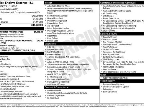 Used 2020 Buick Enclave Essence w/ Sound and Sites Package image 33
