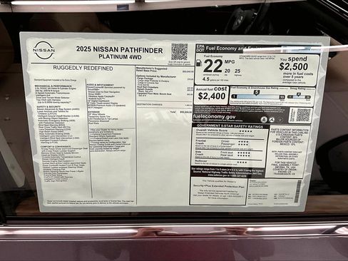 New 2025 Nissan Pathfinder Platinum w/ Cargo Package AWD/4WD image 40
