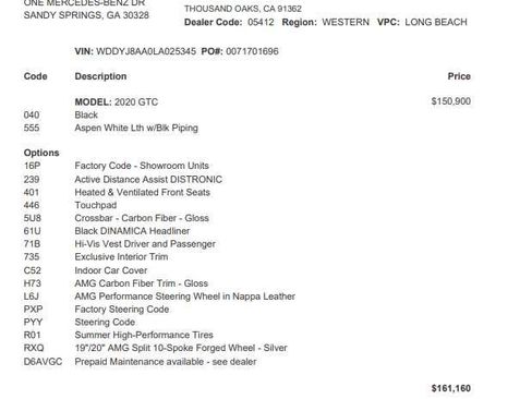Used 2020 Mercedes-Benz AMG GT C image 11