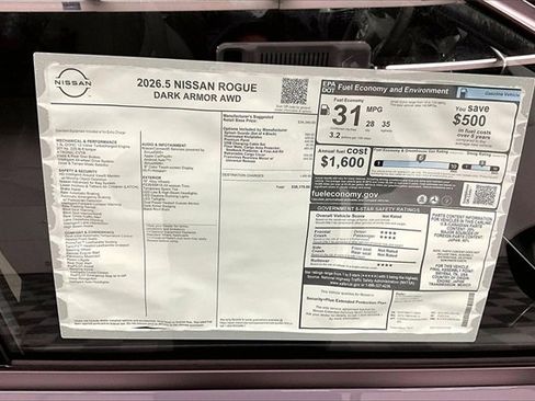 New 2026 Nissan Rogue Dark Armor image 36