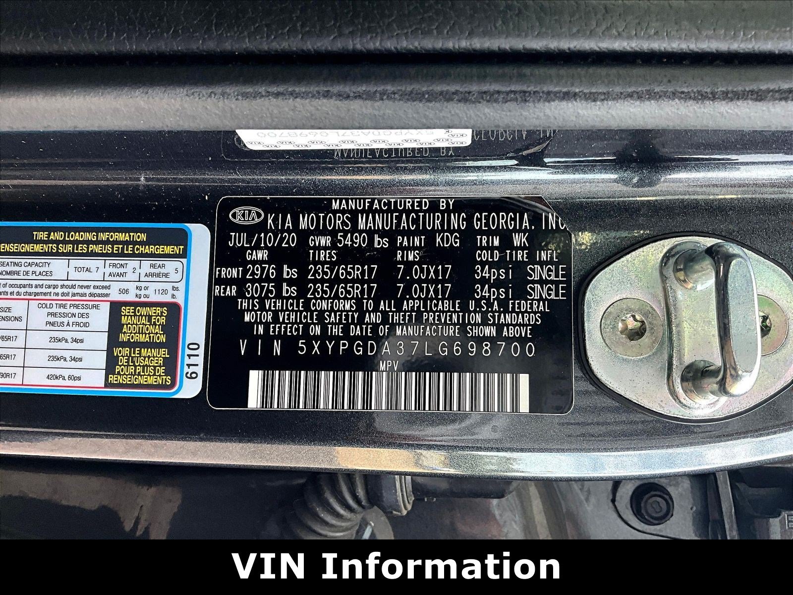 Used 2020 Kia Sorento LX w/ LX I4 Convenience Package AWD/4WD image 17