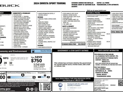 Used 2024 Buick Envista Sport Touring w/ Convenience I Package FWD image 38