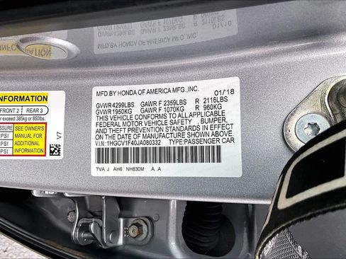 Used 2018 Honda Accord EX image 3