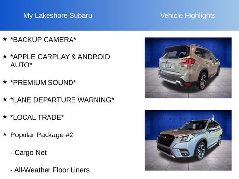 Certified 2023 Subaru Forester Touring w/ Popular Package #2 AWD/4WD image 7