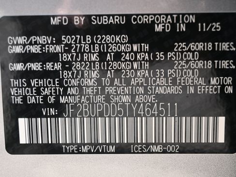 Certified 2026 Subaru Outback Limited w/ Premium/Limited Package 2 AWD/4WD image 38