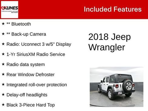 Certified 2018 Jeep Wrangler Unlimited Sport S AWD/4WD image 2