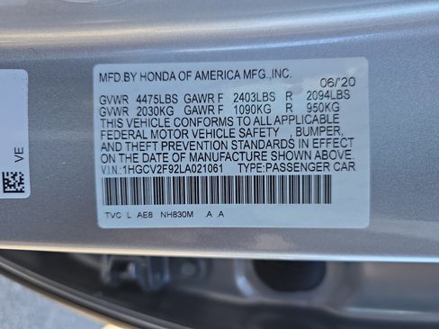 Certified 2020 Honda Accord Touring image 37