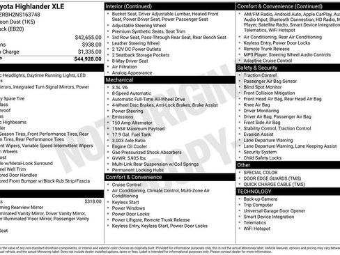 Used 2022 Toyota Highlander XLE image 4