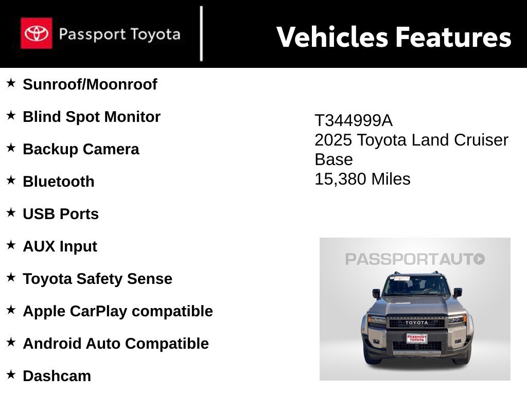 Used 2025 Toyota Land Cruiser w/ Premium Package AWD/4WD image 10