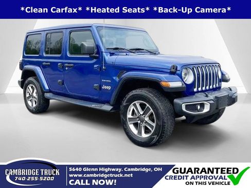 Used 2019 Jeep Wrangler Unlimited Sahara w/ Uconnect 4C Nav & Sound Group AWD/4WD image 1