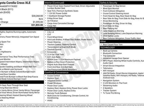 Certified 2026 Toyota Corolla Cross XLE FWD image 34