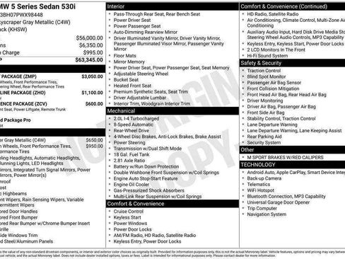 Used 2023 BMW 530i w/ M Sport Package RWD image 40