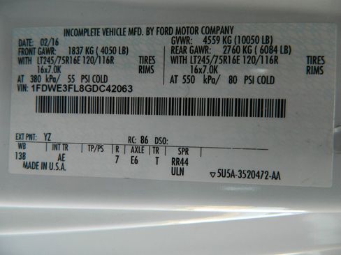 Used 2016 Ford E-350 and Econoline 350 Super Duty w/ Power Windows & Locks Group image 20