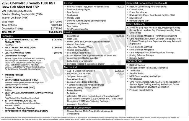 New 2026 Chevrolet Silverado 1500 RST AWD/4WD image 35