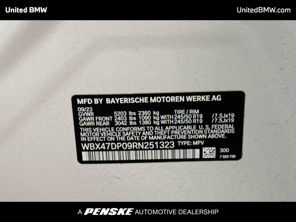 Certified 2024 BMW X3 sDrive30i w/ M Sport Package RWD image 22