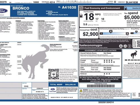 Used 2025 Ford Bronco Badlands AWD/4WD image 2