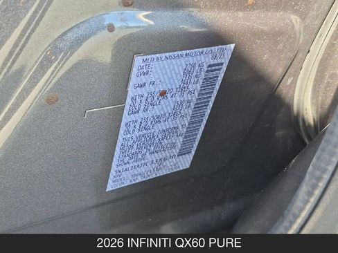 Used 2026 INFINITI QX60 Pure w/ Cargo Package FWD image 27