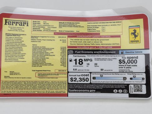 Certified 2018 Ferrari 488 GTB RWD image 80