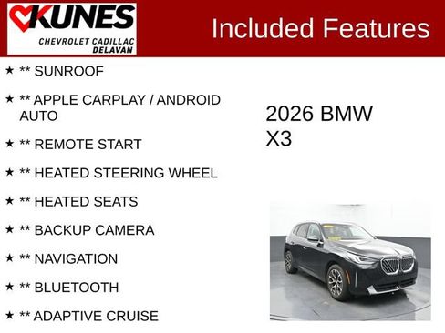 Used 2026 BMW X3 xDrive30i AWD/4WD image 3